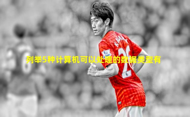 列举5种计算机可以处理的数据类型有
