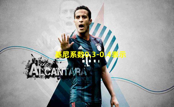 基尼系数0.3-0.4表示