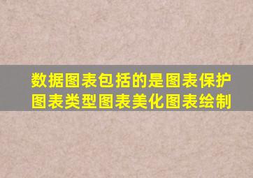 数据图表包括的是图表保护图表类型图表美化图表绘制