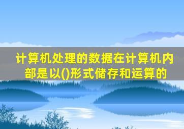 计算机处理的数据在计算机内部是以()形式储存和运算的